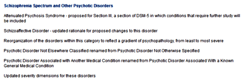 DSM-5 website: as of 12/03/2013