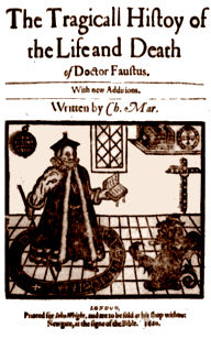 Dr. Faustus' pact with the Devil...