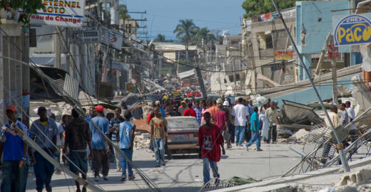 a road in Port-au-Prince