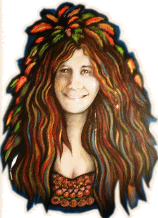 Janis Joplin - painting by Grace Slick